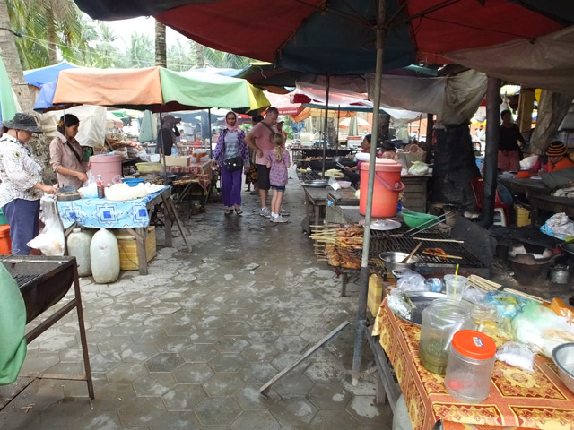 Cambodge - Marché de Kep