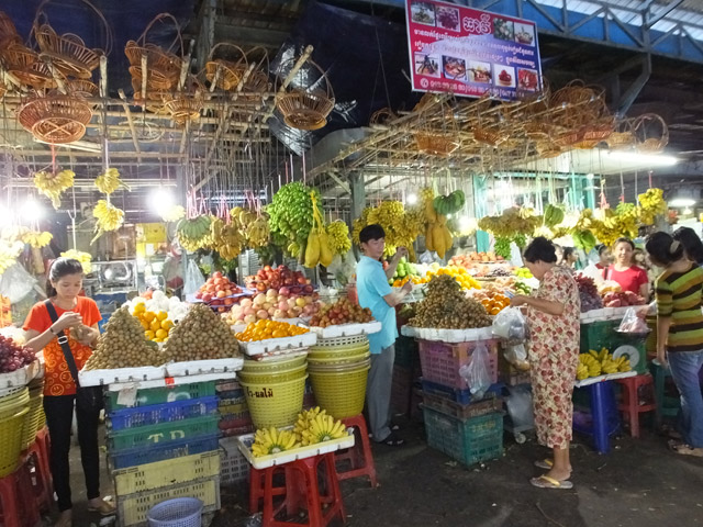 Cambodge - Sihanoukville, Marché Couvert